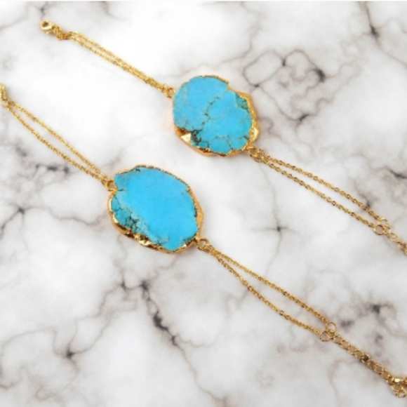 🆕️ Howlite Gold Bracelet - Picture 5 of 5